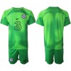 Conjunto (Camiseta+Pantalón Corto) Portero Chelsea 2022-23 Verde - Niño